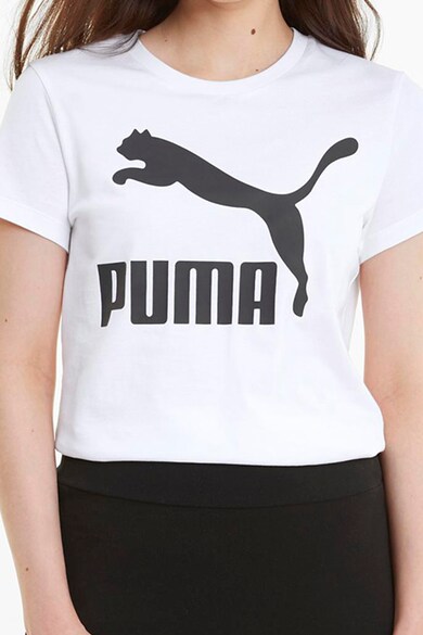 Puma Classics kerek nyakú logómintás póló női