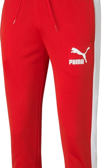 Puma Спортен панталон Iconic T7 с контрастни кантове Мъже