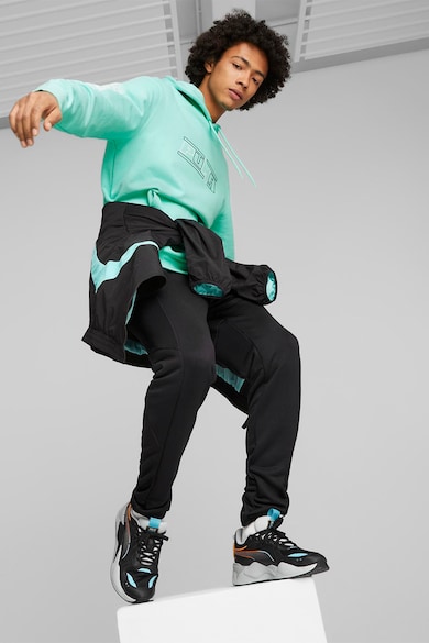 Puma Pantofi sport de piele ecologica cu garnituri de plasa RS-X Barbati