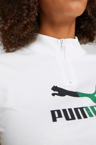 Puma Classics crop póló cipzáros hasítékkal női
