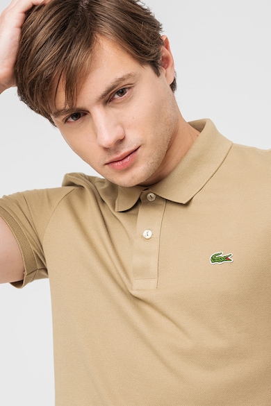 Lacoste Вталена тениска от пике с яка Мъже