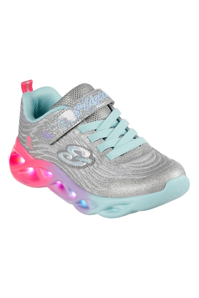 Skechers Pantofi sport din material textil cu LED-uri pe talpa Twisty Brights Fete