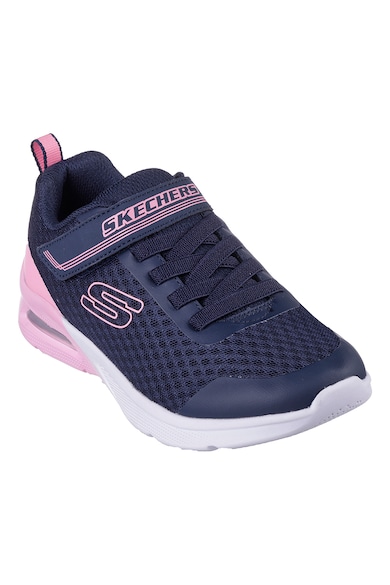 Skechers Pantofi sport din textil, usori, cu garnituri de piele ecologica Microspec Fete