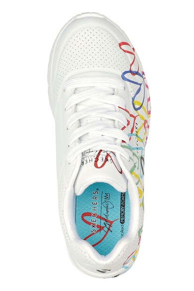 Skechers Спортни обувки Uno Lite - Spread с шарка на сърца Момичета