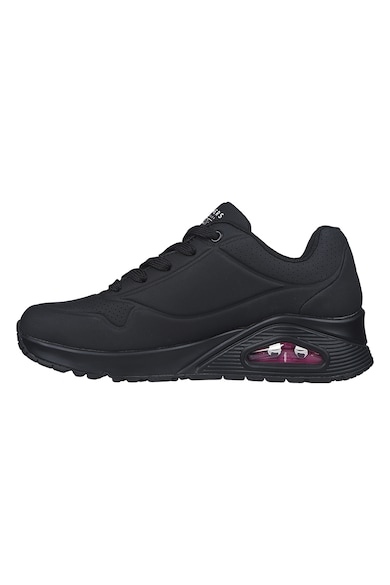 Skechers Pantofi sport de piele ecologica cu imprimeu contrastant Uno Dripping Femei