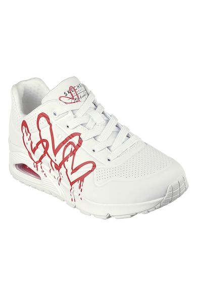 Skechers Спортни обувки Uno Dripping от еко кожа с контрасти Жени