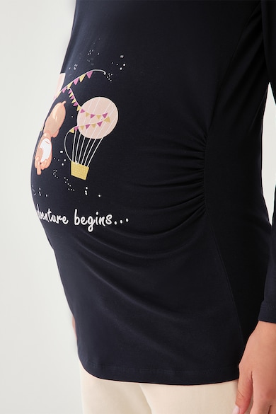 DAGI Bluza din amestec de bumbac cu imprimeu, pentru gravide Femei