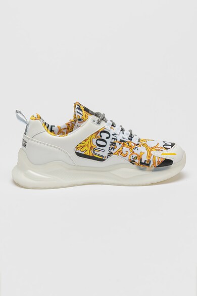 Versace Jeans Couture Logómintás sneaker bőrbetétekkel férfi