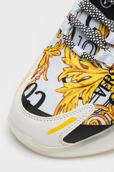 Versace Jeans Couture Logómintás sneaker bőrbetétekkel férfi