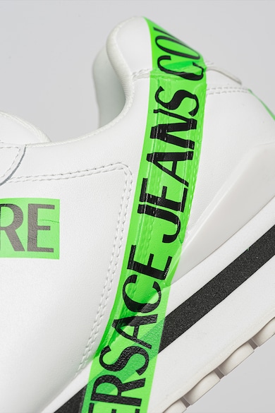 Versace Jeans Couture Spyke bőr és műbőr sneaker logós részlettel férfi