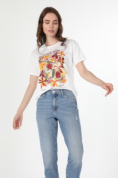 COLIN'S Тениска с флорална шарка и овално деколте Жени