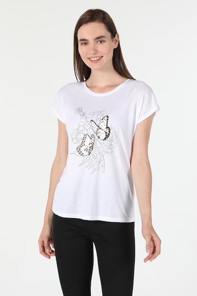 COLIN'S Тениска с овално деколте и фигурална щампа Жени