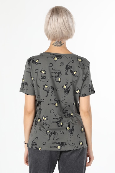 COLIN'S Тениска с овално деколте и шарка с котки Жени