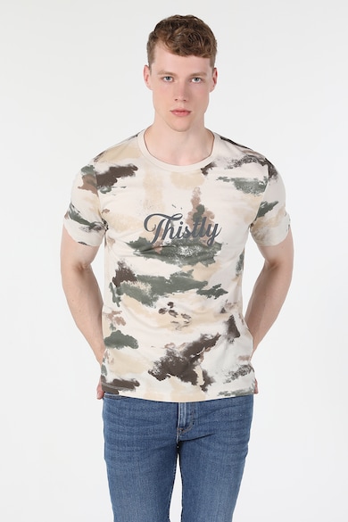 COLIN'S Normál fazonú póló absztrakt mintával férfi