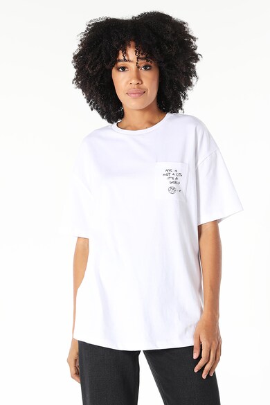 COLIN'S Tricou de bumbac cu imprimeu grafic pe partea din spate Femei