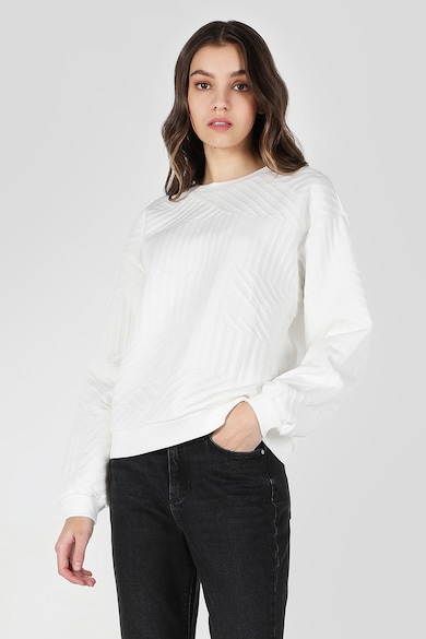 COLIN'S Kerek nyakú texturált pulóver női