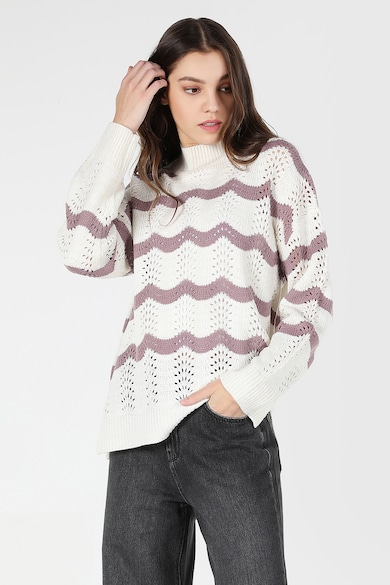 COLIN'S Пуловер с ниска яка и ажур Жени