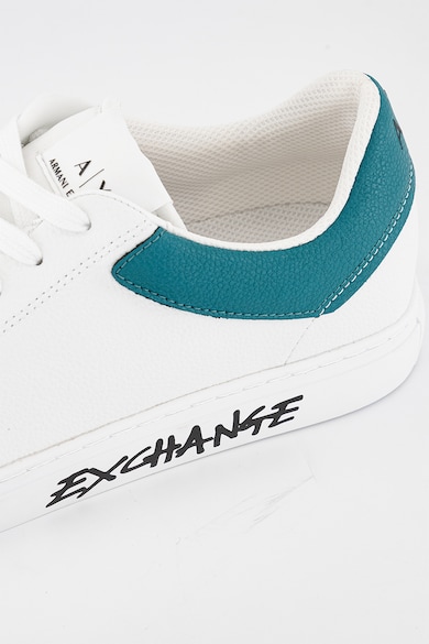 ARMANI EXCHANGE Кожени спортни обувки с лого на подметката Мъже