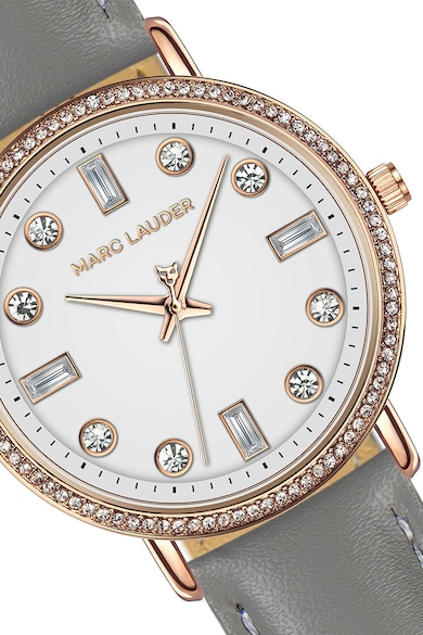 Marc Lauder Кварцов часовник с кожена каишка Жени