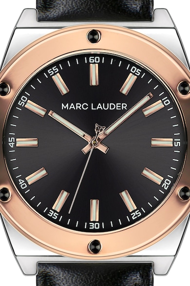 Marc Lauder Кварцов часовник с кожена каишка Мъже