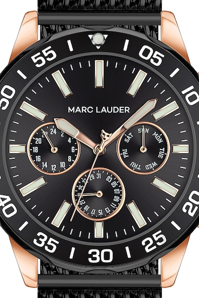 Marc Lauder Часовник с хронограф и мрежеста верижка Мъже