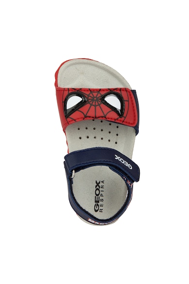 Geox Sandale cu velcro si model Spider-Man Baieti