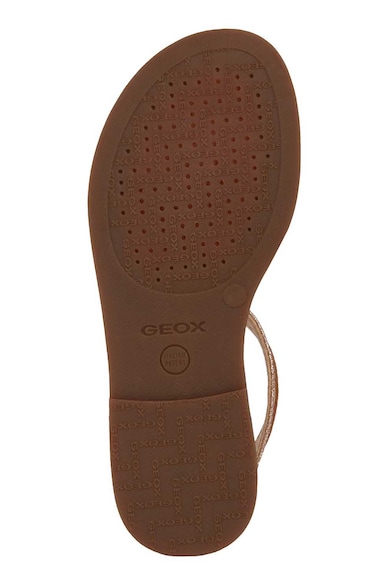 Geox Sandale de piele ecologica cu garnituri textile si barete multiple Karly Fete
