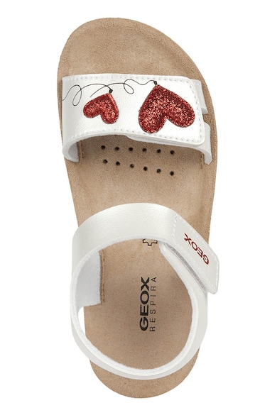 Geox Sandale de piele ecologica cu velcro Fete