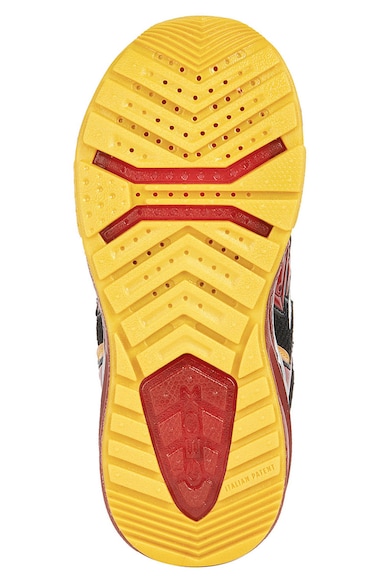 Geox Pantofi sport de piele ecologica cu imprimeu Iron Man Baieti