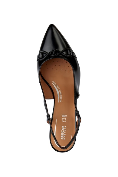 Geox Импрегнирани кожени обувки Bigliana с отворена пета Жени