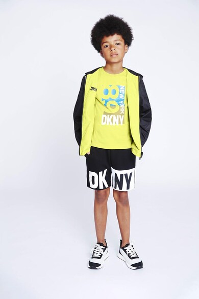 DKNY Tricou de bumbac cu imprimeu grafic Baieti