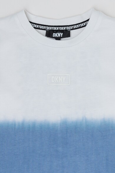 DKNY Памучна тениска с надпис Момчета