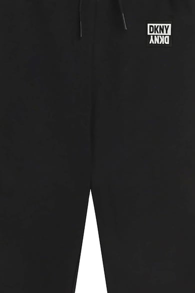 DKNY Pantaloni sport cu snur si aplicatie logo Fete