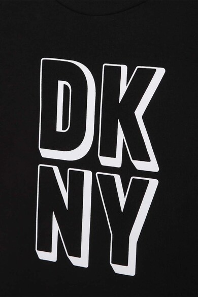 DKNY Kerek nyakú logómintás póló Lány
