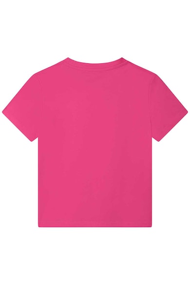 DKNY Памучна тениска с контрастна щампа Момичета