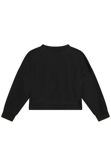 DKNY Ejtett ujjú pulóver logós részlettel a mellrészén Lány