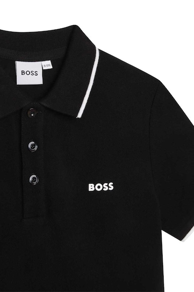 BOSS Kidswear Tricou polo cu imprimeu logo discret Baieti