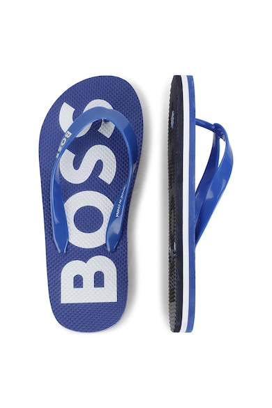 BOSS Kidswear Logómintás flip-flop papucs Fiú