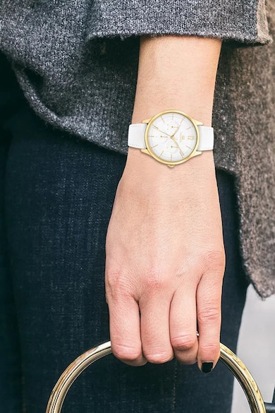 Tommy Hilfiger Мултифункционален часовник с кожена каишка Жени