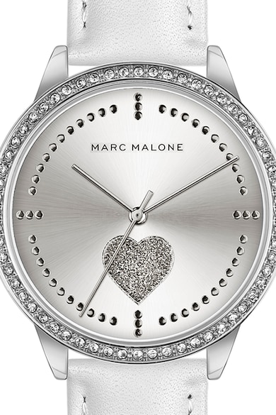 Marc Malone Часовник с кожена каишка и кристали Жени