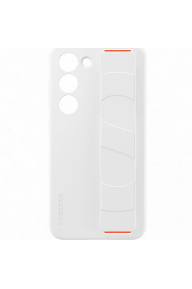 Samsung Husa de protectie  Silicone Grip Case pentru Galaxy S23, White Barbati