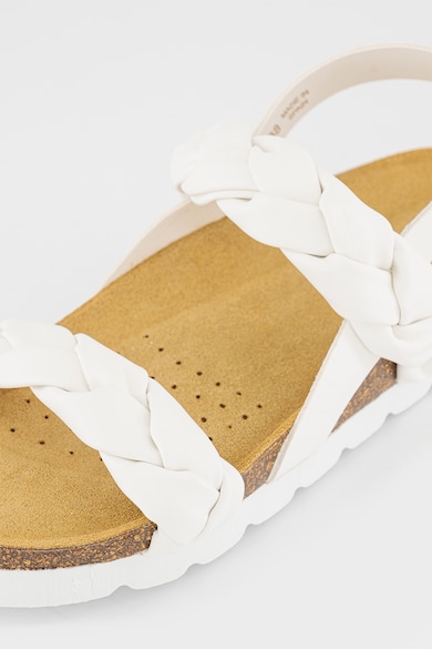 Geox Sandale de piele ecologica cu detalii impletite Femei