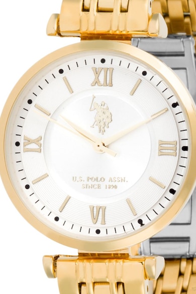 U.S. Polo Assn. Кварцов часовник с верижка от неръждаема стомана Жени