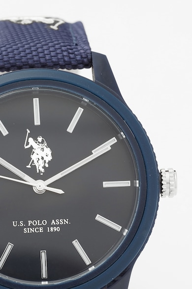 U.S. Polo Assn. Кварцов часовник с текстилна каишка Мъже