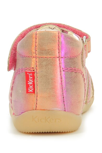 Kickers kids Кожени сандали с холограмен ефект Момичета