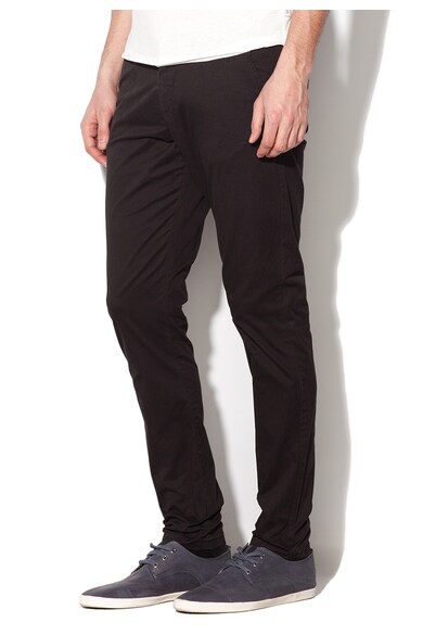 Jack & Jones Pantaloni conici negri Marco Barbati