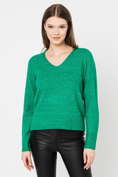 Pulover tricotat fin New Wind Vero Moda (10273102-PEPPER-GREEN ...