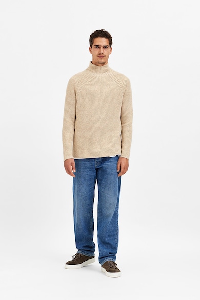 Selected Homme Пуловер с органичен памук и поло Мъже
