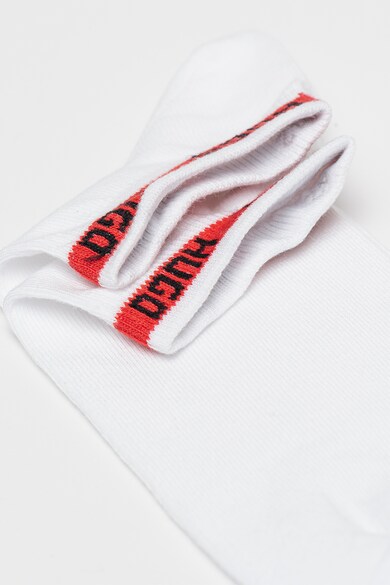 HUGO Унисекс къси чорапи с лого, 2 чифта Мъже
