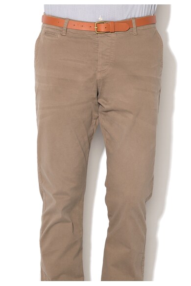 Jack & Jones Pantaloni kaki deschis cu o curea de piele Cody Lorenzo Barbati